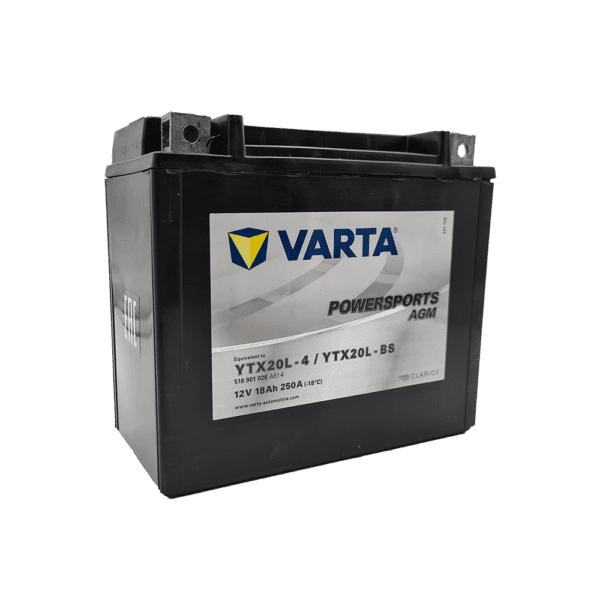 Powersports AGM Battery 12V 18AH by VARTA to suit Chapman Machines; FM Series, PC120 & RM Series (electric start only)