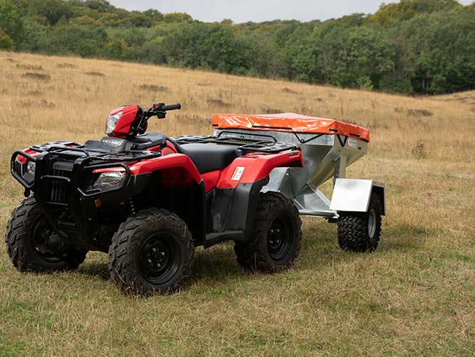 utv with trailer attached to the back